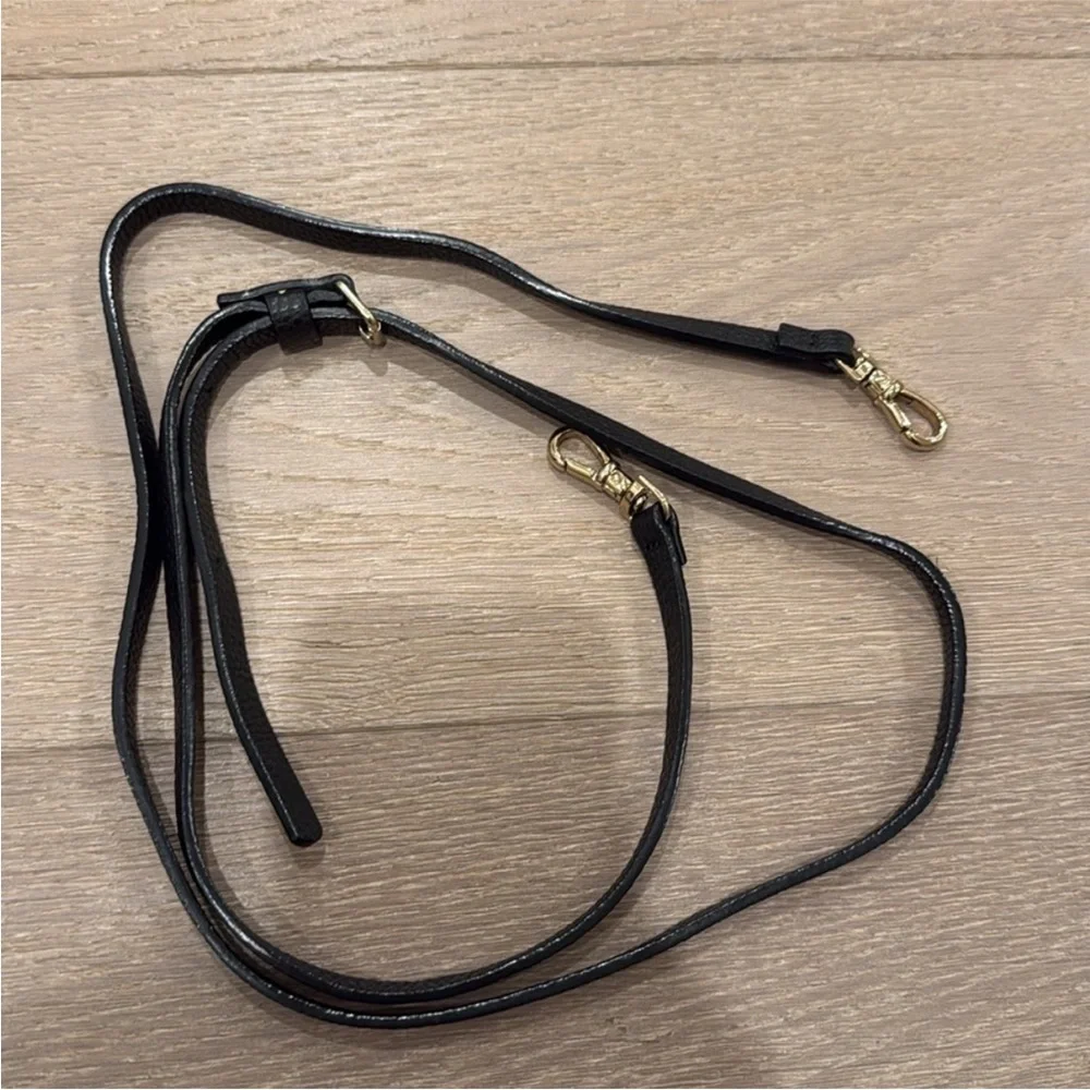 Bandolier iPhone 13 Pro Black Leather Phone Case with Gold Accents - Picture 3 of 3